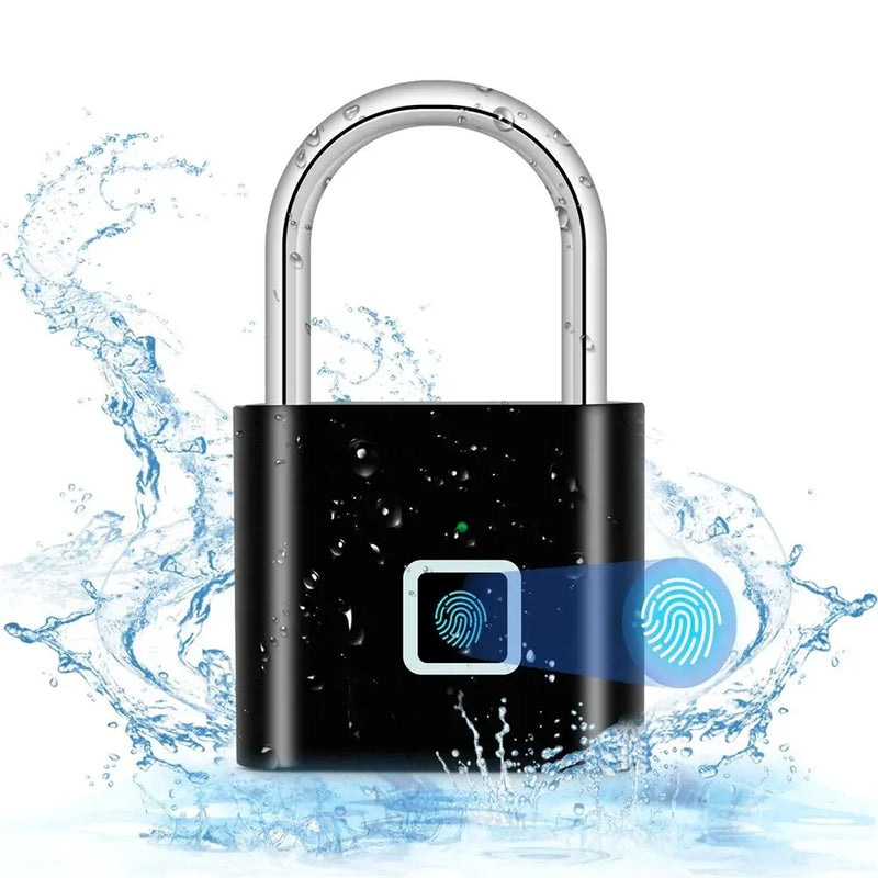 Cadeado Biométrico - Anti-furto, Prova D'água, Recarregável, 10 biometrias