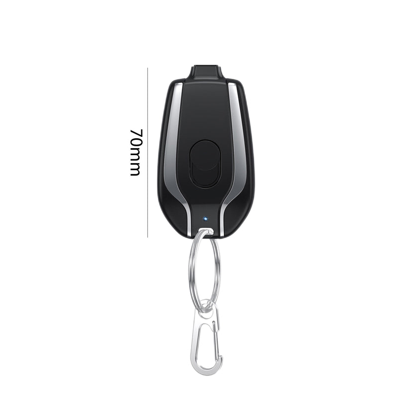 Mini Carregador de chaveiro portátil p/ iPhone e Type-C | Lançamento 2023
