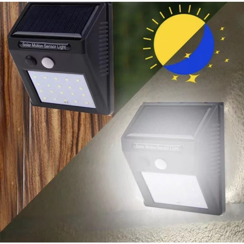 Lâmpada Luminária Solar de Parede, A Prova de Água, com Sensor de Presença