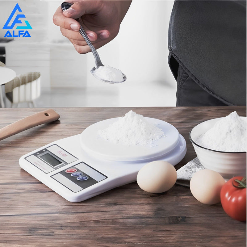 Balança Digital ALFA para Cozinha/Fitness | Alta Precisão com 2 Pilhas
